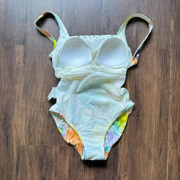 Gottex Vintage 90s One Piece Swimsuit Made in Israel Size 6 - Picture 6 of 8